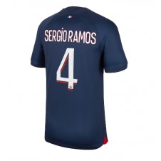 Paris Saint-Germain Sergio Ramos #4 Hjemmedrakt 2023-24 Kortermet